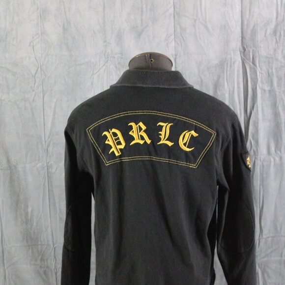 Vintage Polo Rugby Jersey - Black Colour with Stitched Logo - Men's Medium - Picture 5 of 10